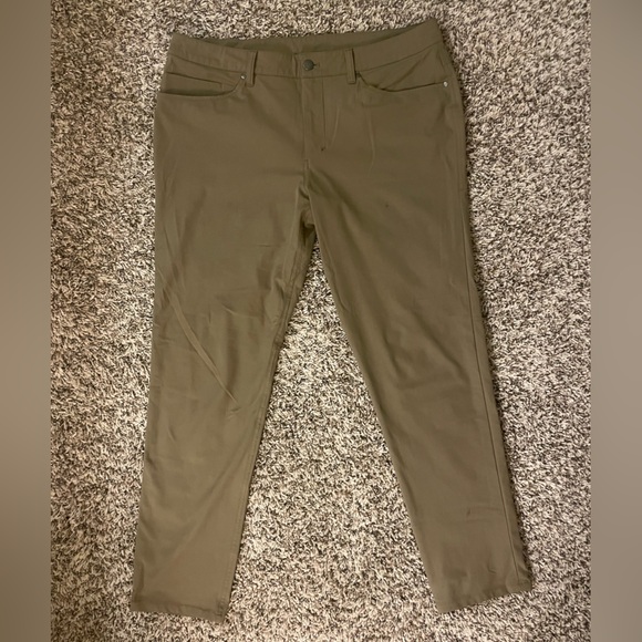 Lululemon Men’s ABC Pants, Brown/Tan 34x32 - Picture 1 of 5